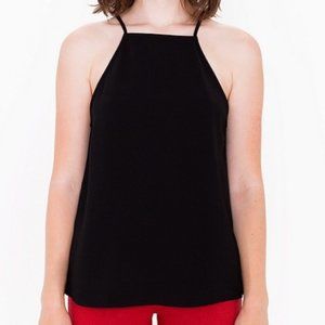 American Apparel crepe high neckline camisole